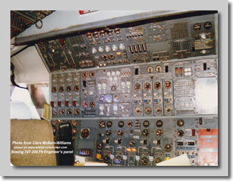 B747-200 Engineers panel